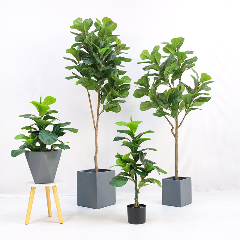 Artificial Plastic Potted Plan - đánh giá và giá Ficus Lyrata Tree