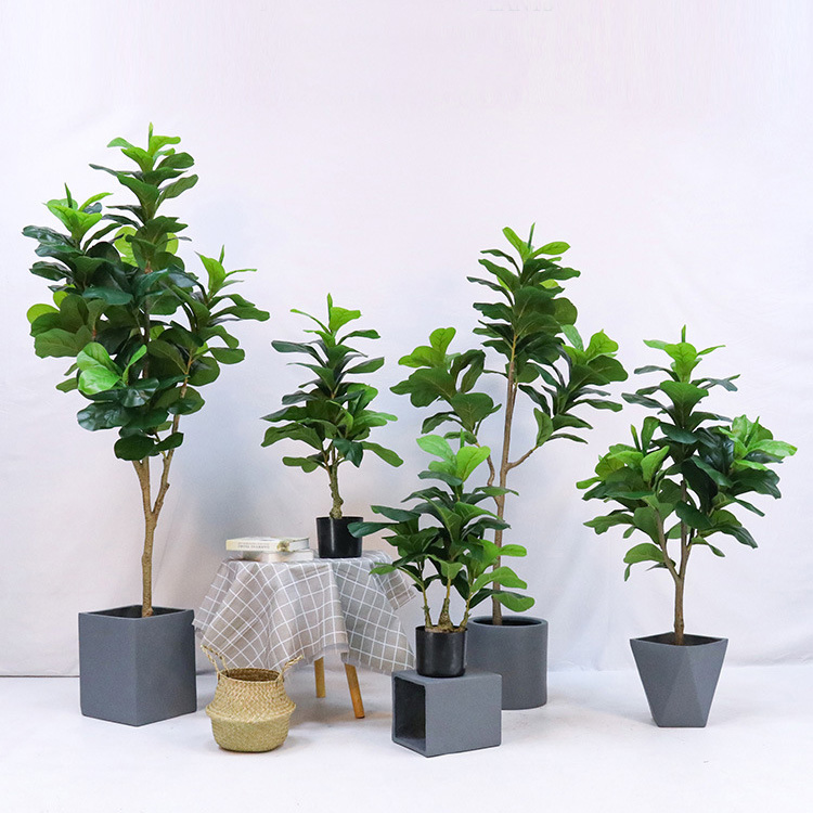 Artificial Plastic Potted Plan - đánh giá và giá Ficus Lyrata Tree