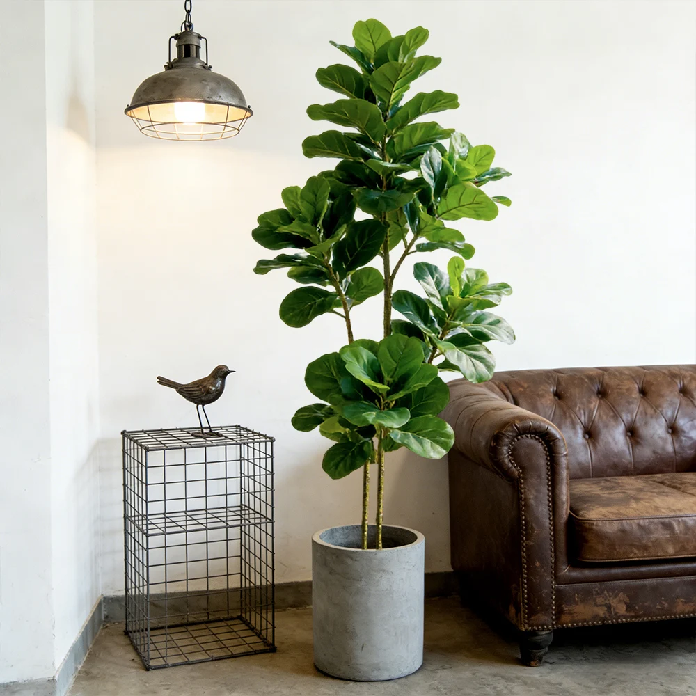 64/122cm Artificial Fiddle Fig - đánh giá và giá Ficus Lyrata Tree